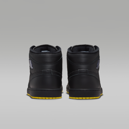 Air Jordan 1 Mid SE - Μαύρο/Opti Yellow/Silver - 6
