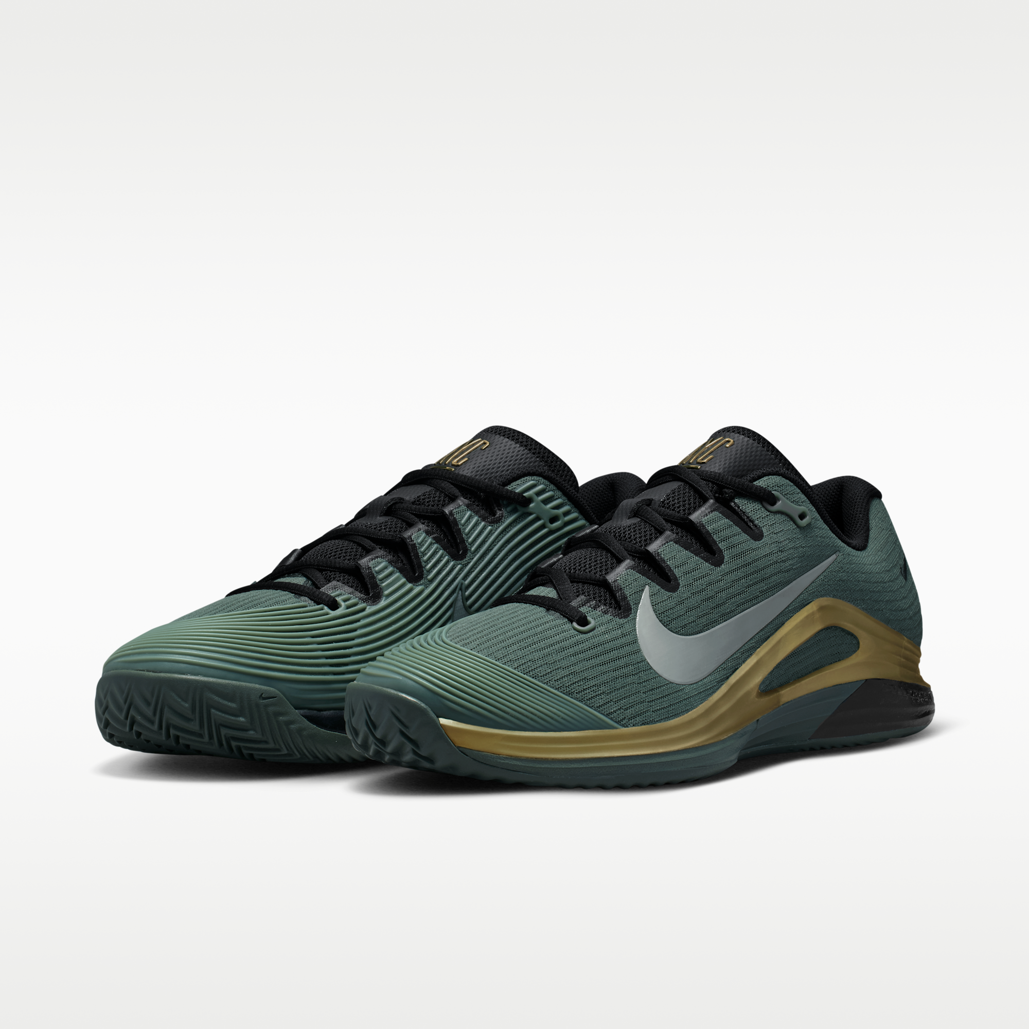 Nike Vapor 12 PRM - Camo Green/Metallic Gold/Μαύρο/Pure Platinum - 5