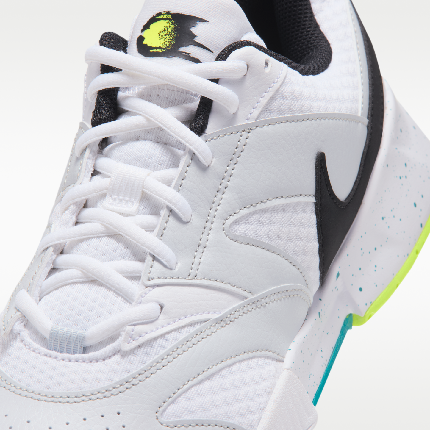 NikeCourt Lite 4 - Λευκό/Volt/Energy/Μαύρο - 7