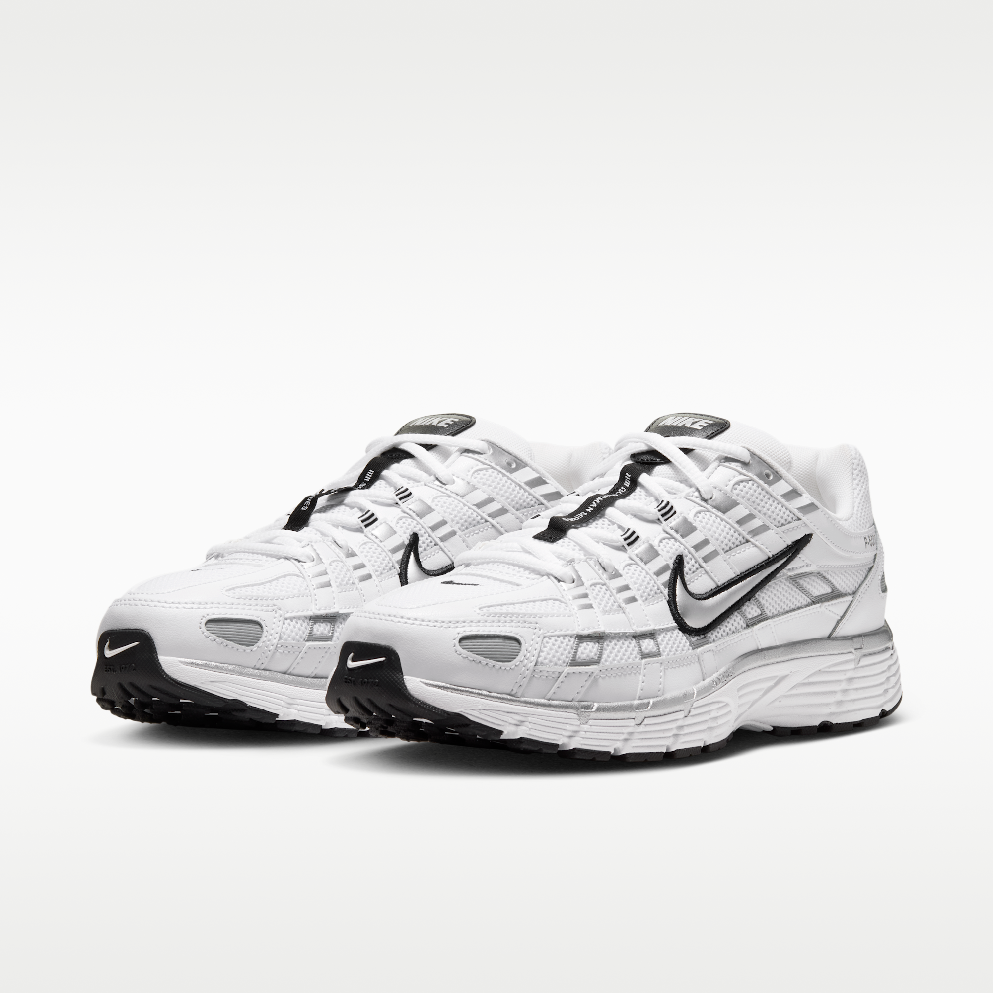 Nike P-6000 - Λευκό/Μαύρο/Metallic Silver - 5