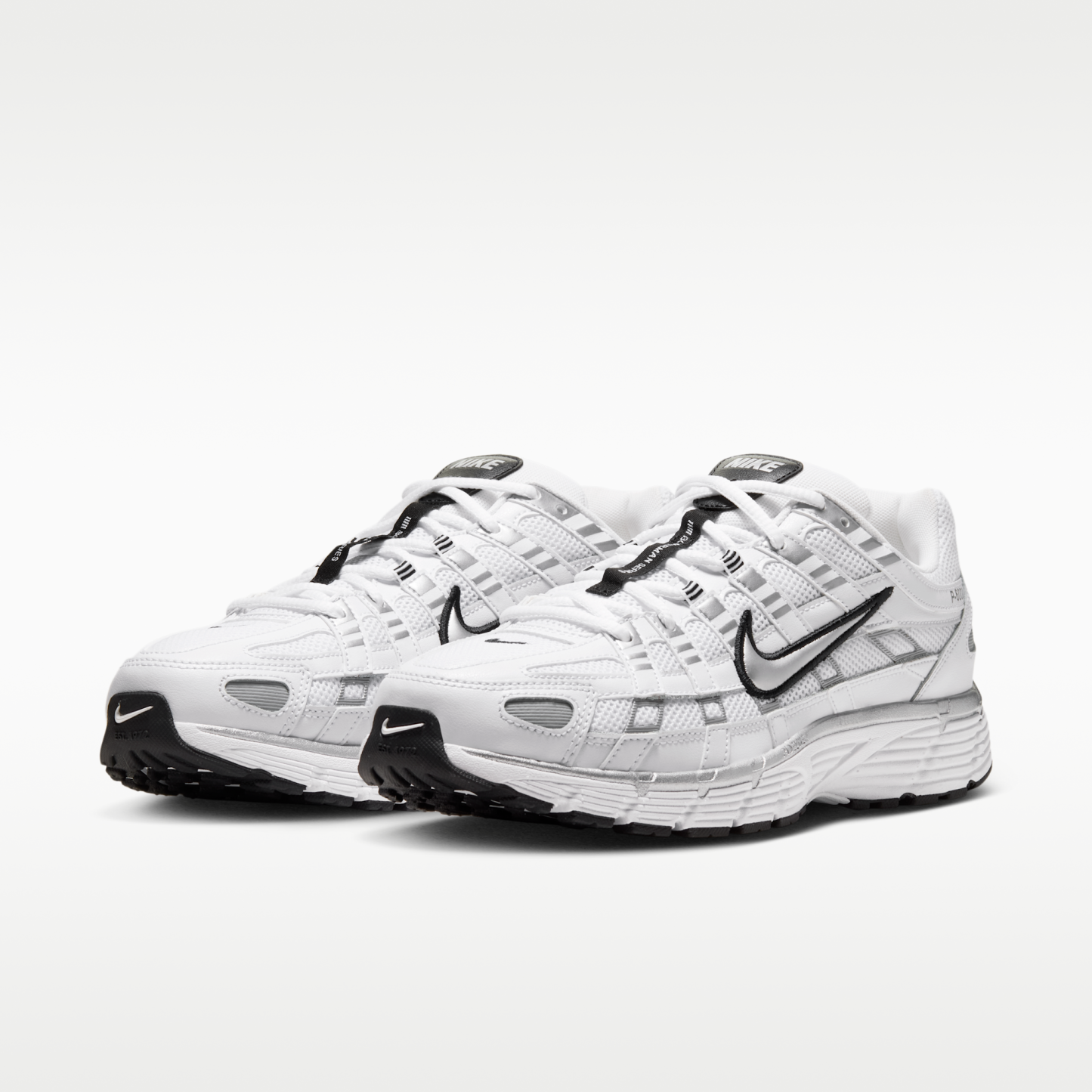 Nike P-6000 - Λευκό/Μαύρο/Metallic Silver - 5