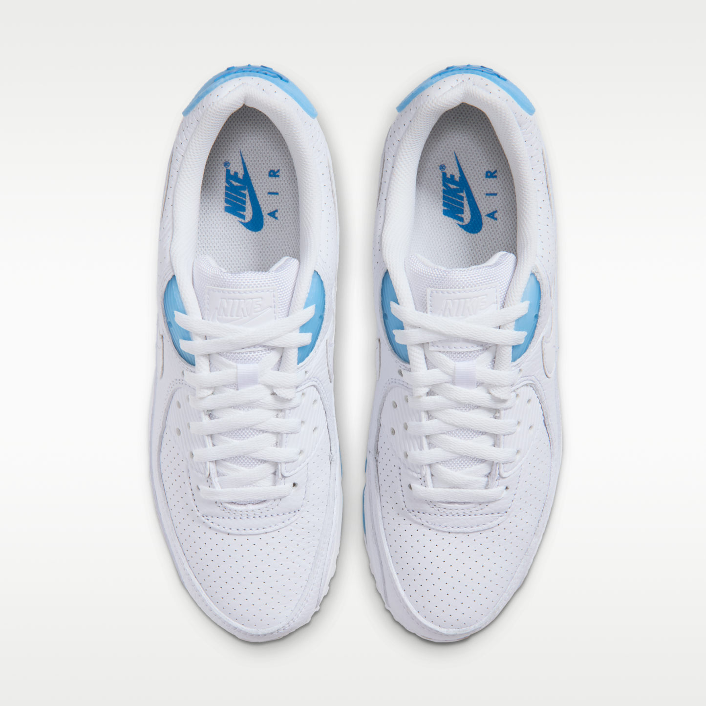 Nike Air Max 90 - Λευκό/Aurora Blue/Λευκό - 4