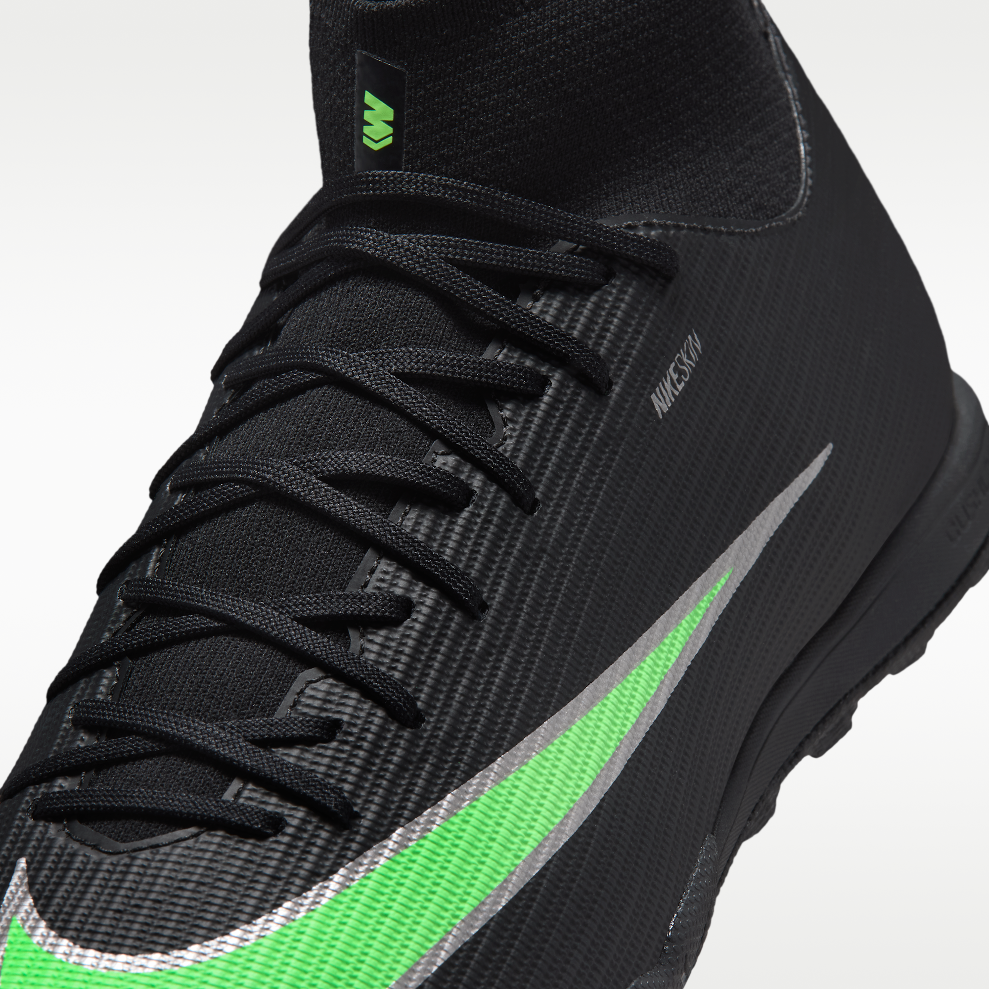 Nike Mercurial Superfly 11 Academy - Μαύρο/Μαύρο/Illusion Green (IO1494-001) - 7