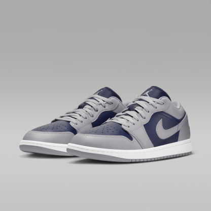 Air Jordan 1 Low - Tech Grey/Λευκό/College Navy - 5