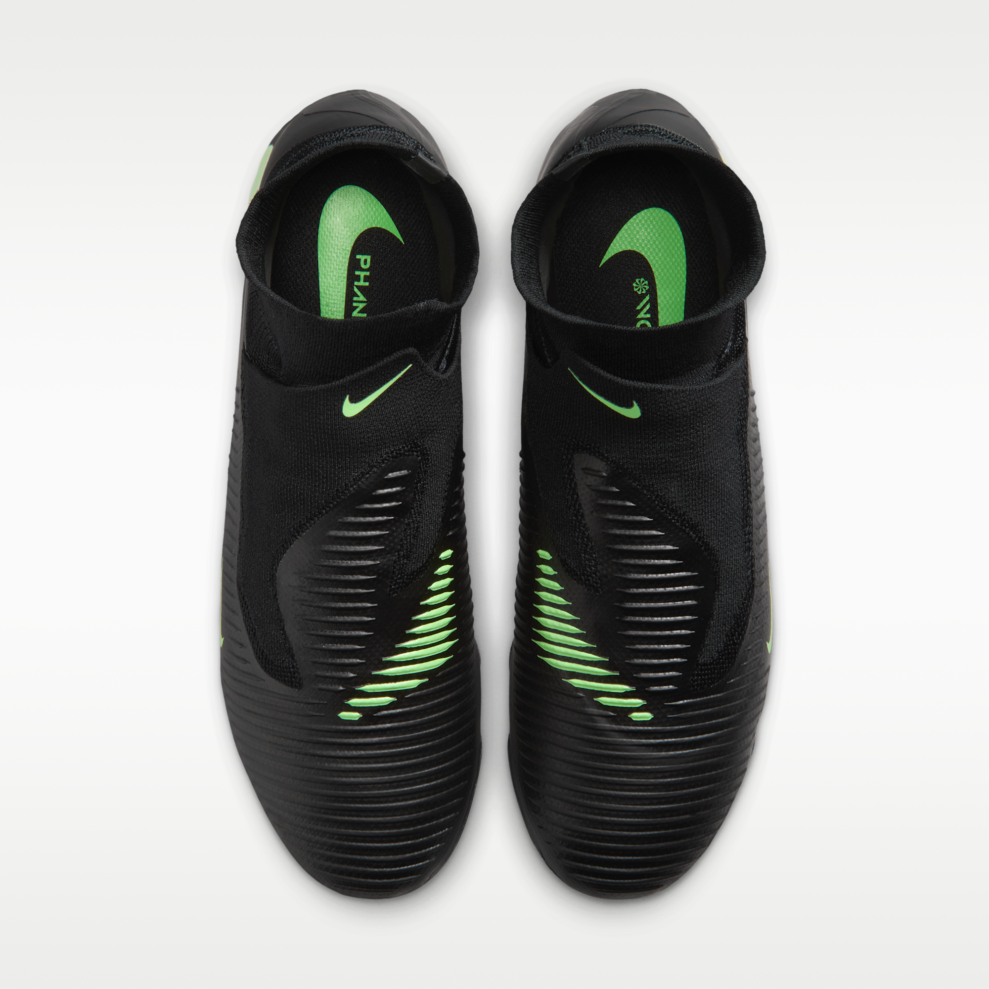 Nike Phantom 6 High Pro - Μαύρο/Μαύρο/Illusion Green - 4