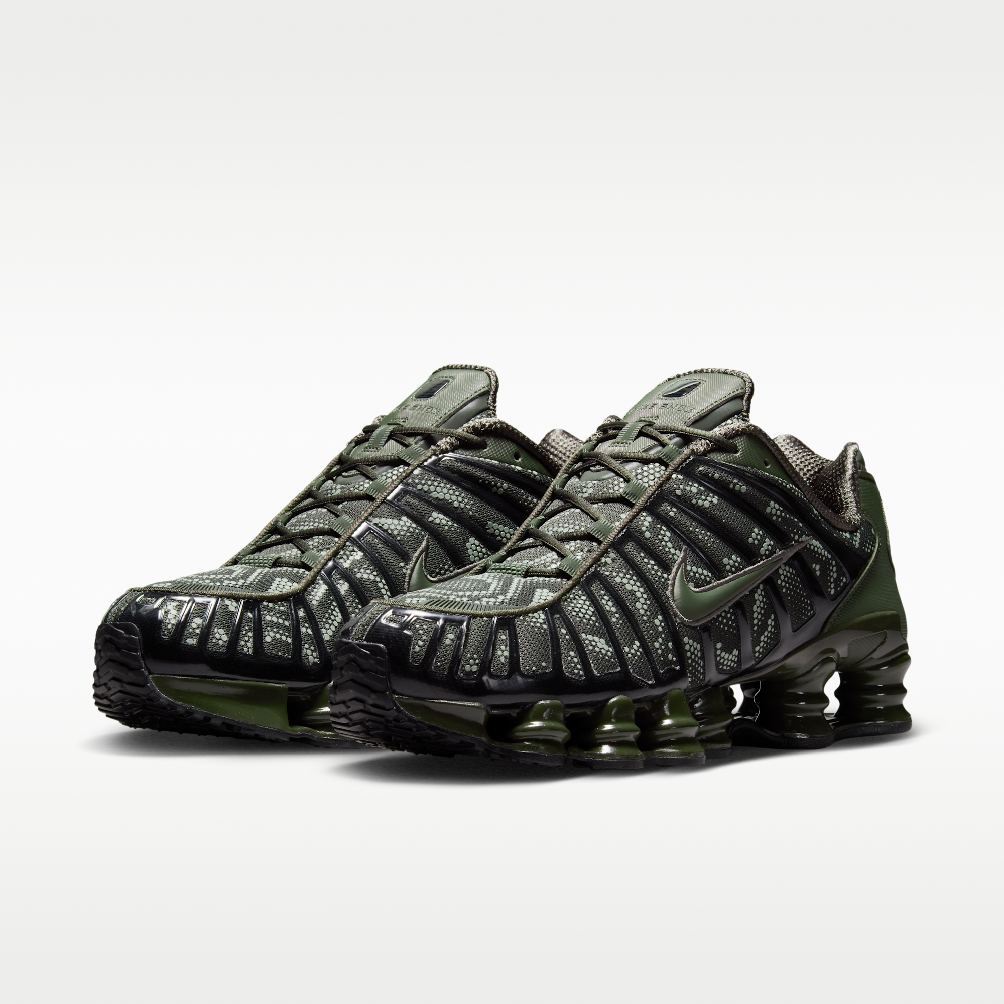 Nike Shox TL - Newsprint/Μαύρο/Newsprint - 5