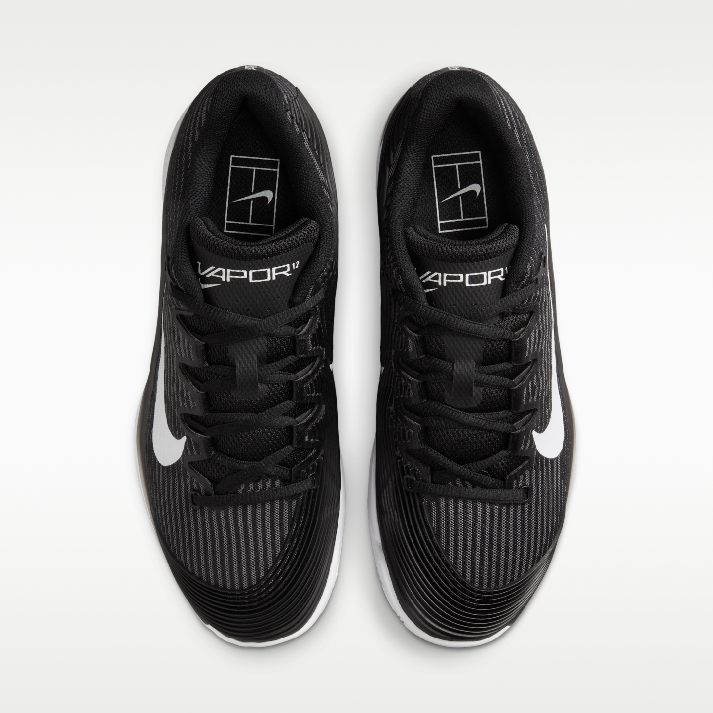 Nike Vapor 12 - Μαύρο/Dark Smoke Grey/Λευκό - 4