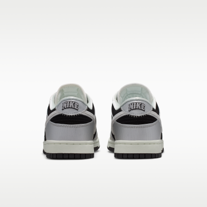 Nike Dunk Low Retro - Metallic Silver/Μαύρο/Sail/Metallic Silver - 6