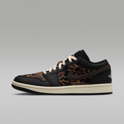 Air Jordan 1 Low SE - Μαύρο/Velvet Brown/Chalk - 1
