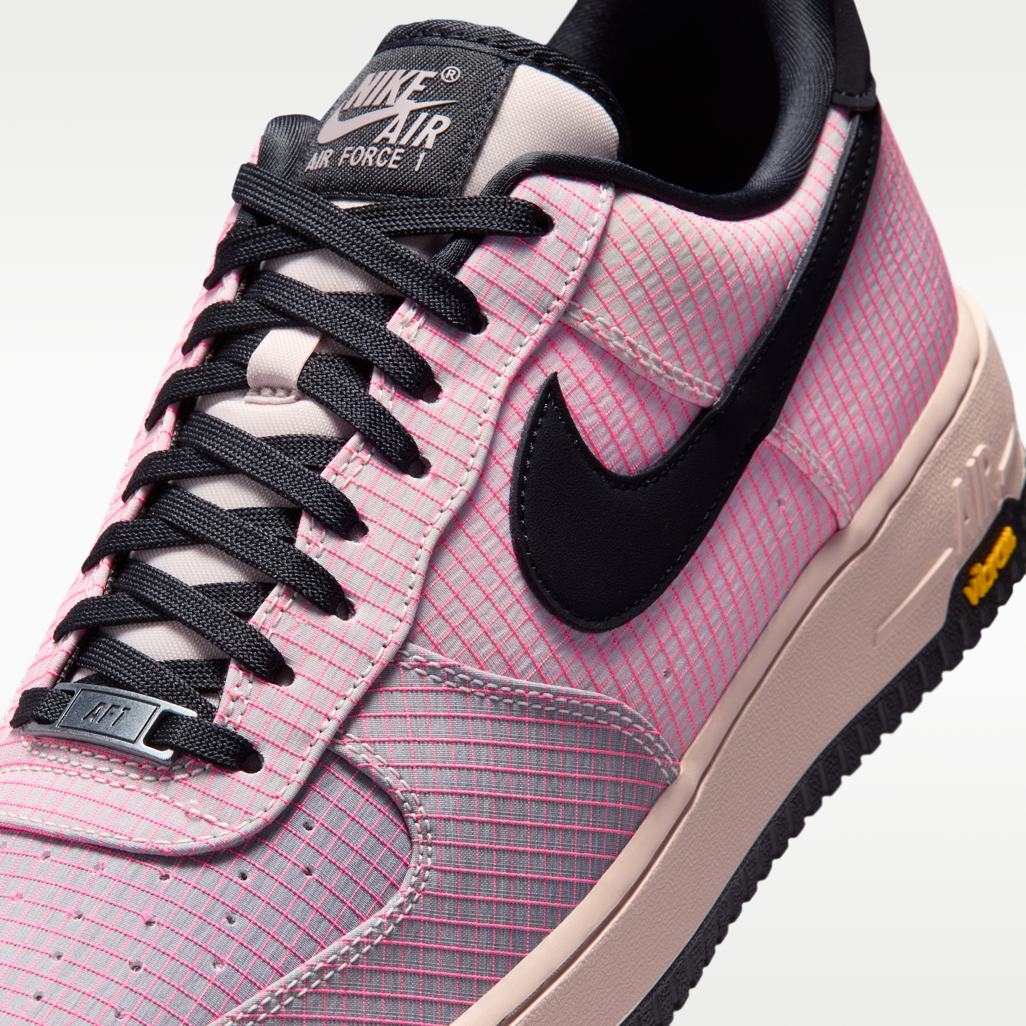 Nike Air Force 1 '07 LX Vibram - Silt Red/Light Violet Ore/Speed Yellow/Μαύρο - 7