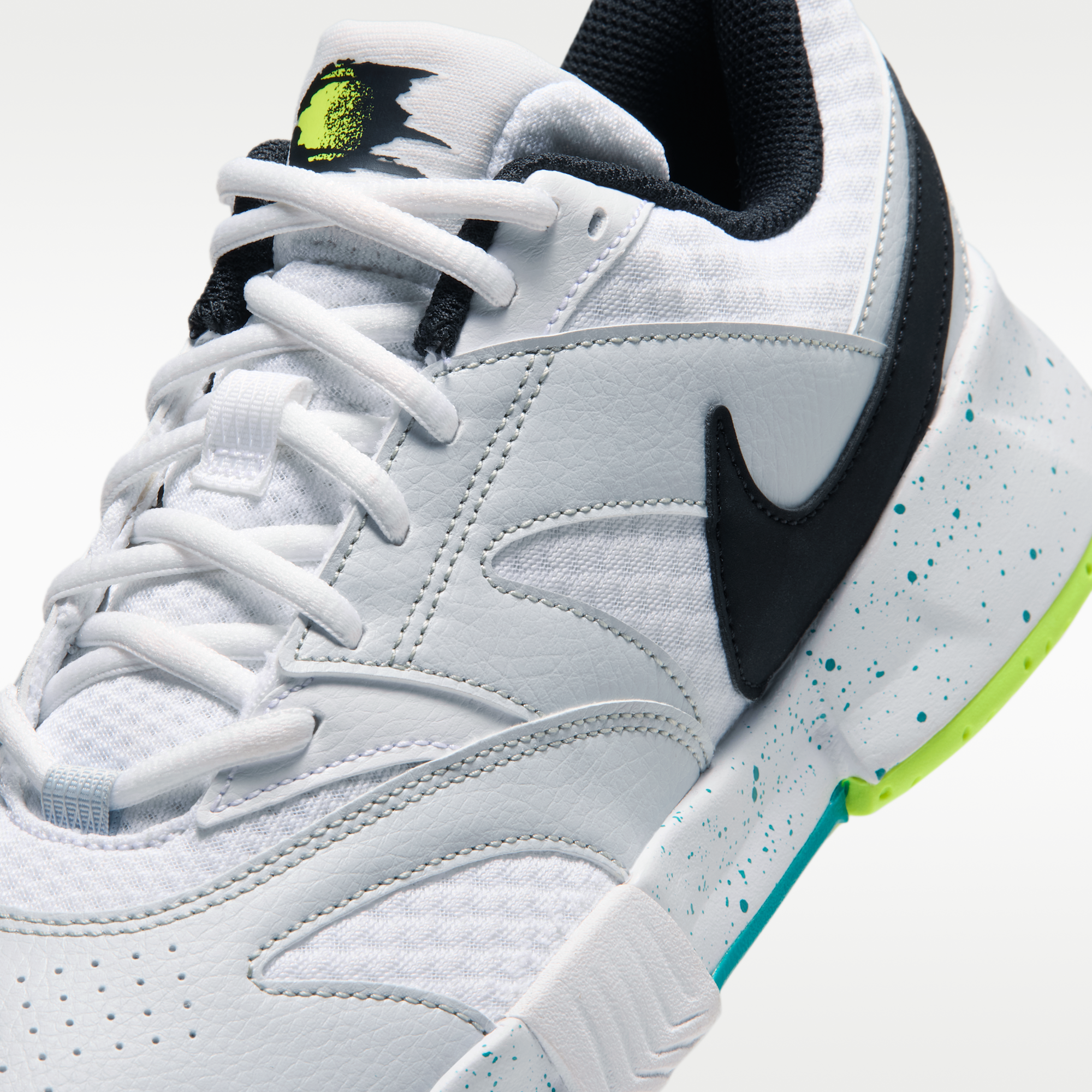 NikeCourt Lite 4 - Λευκό/Volt/Energy/Μαύρο - 7