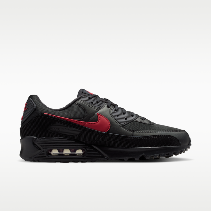 Nike Air Max 90 - Μαύρο/Μαύρο/Tough Red - 3