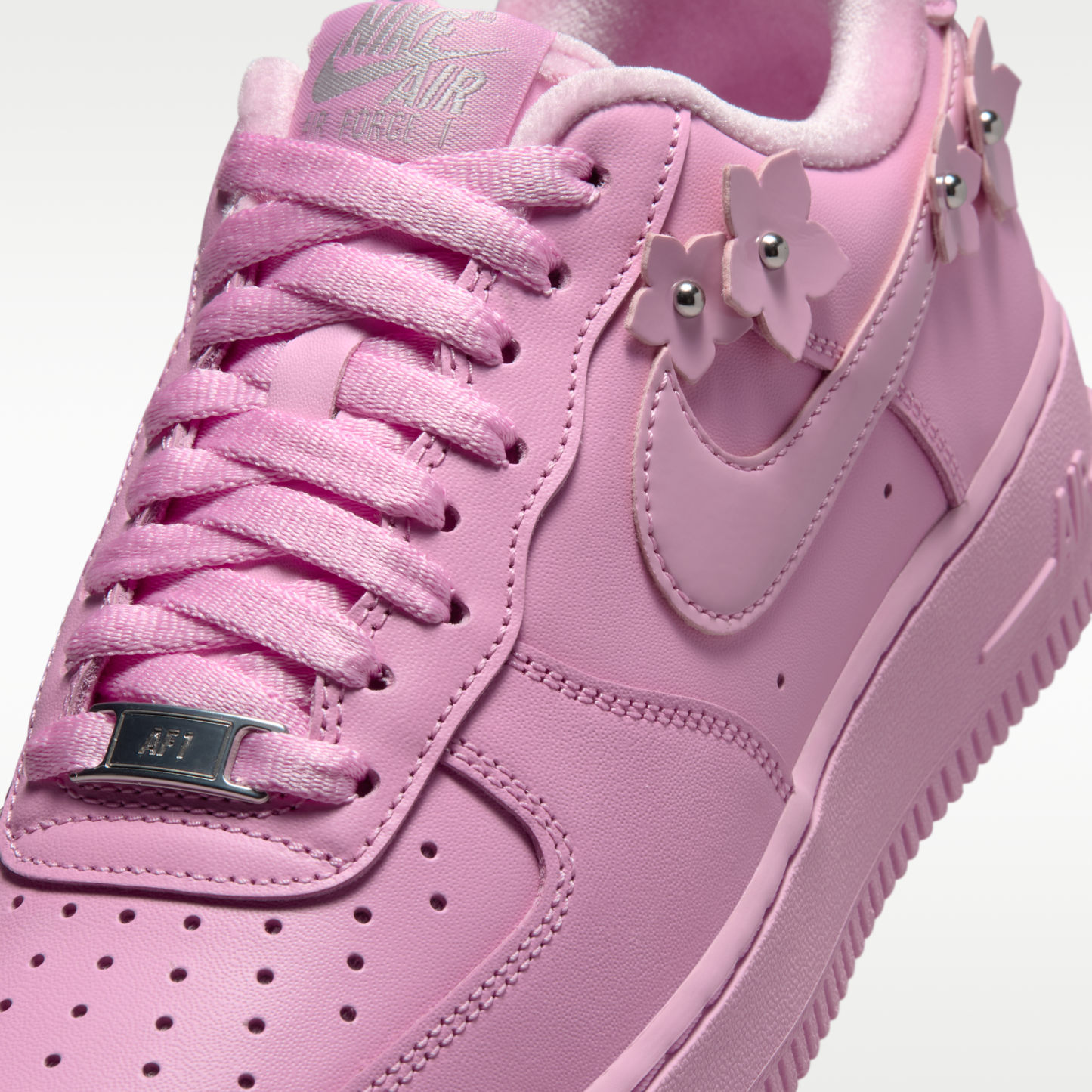 Nike Air Force 1 '07 "Florette" - Pink Rise/Pink Foam/Metallic Silver/Pink Rise - 7