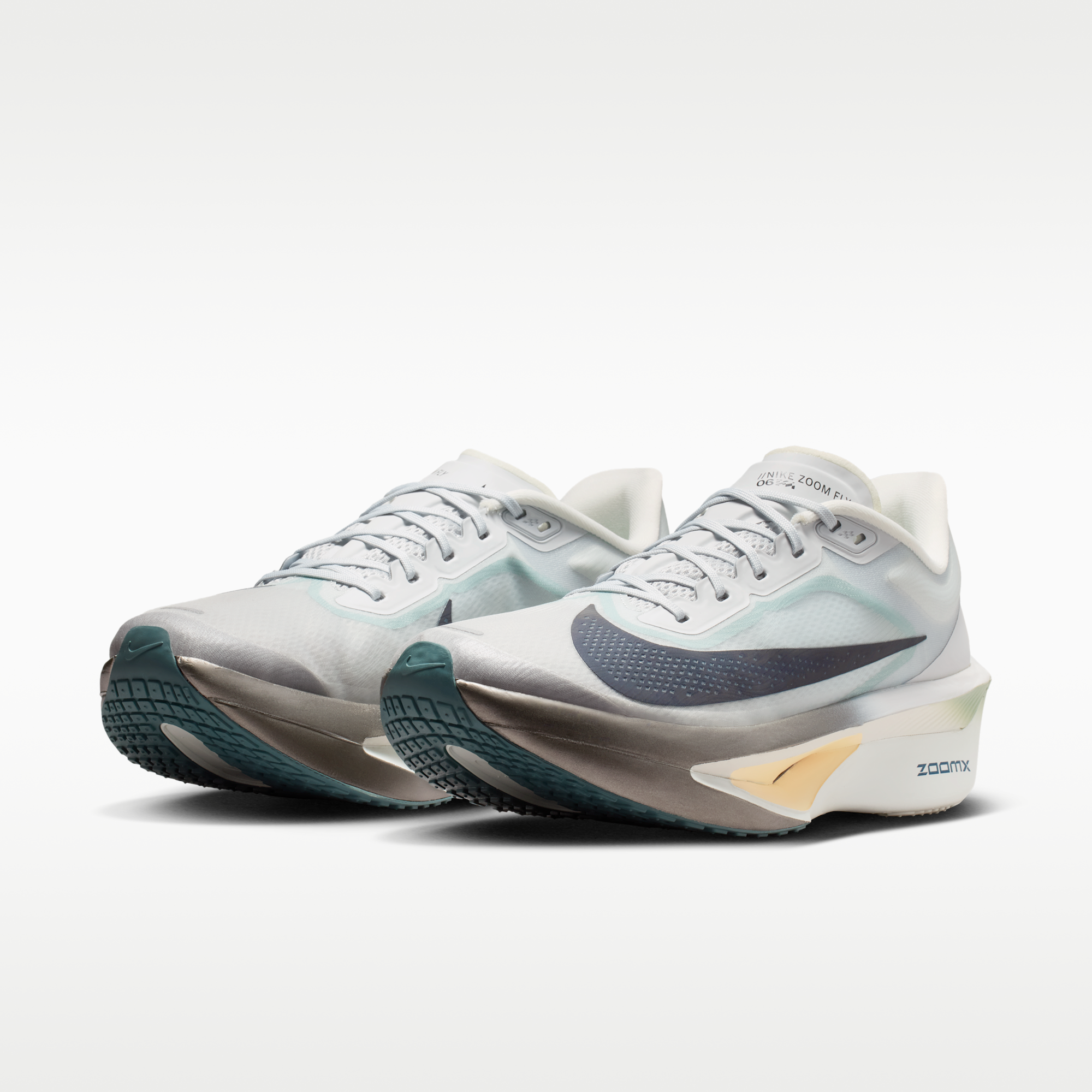Nike Zoom Fly 6 - Pure Platinum/Grey Fog/Ice Peach/Dark Obsidian - 5