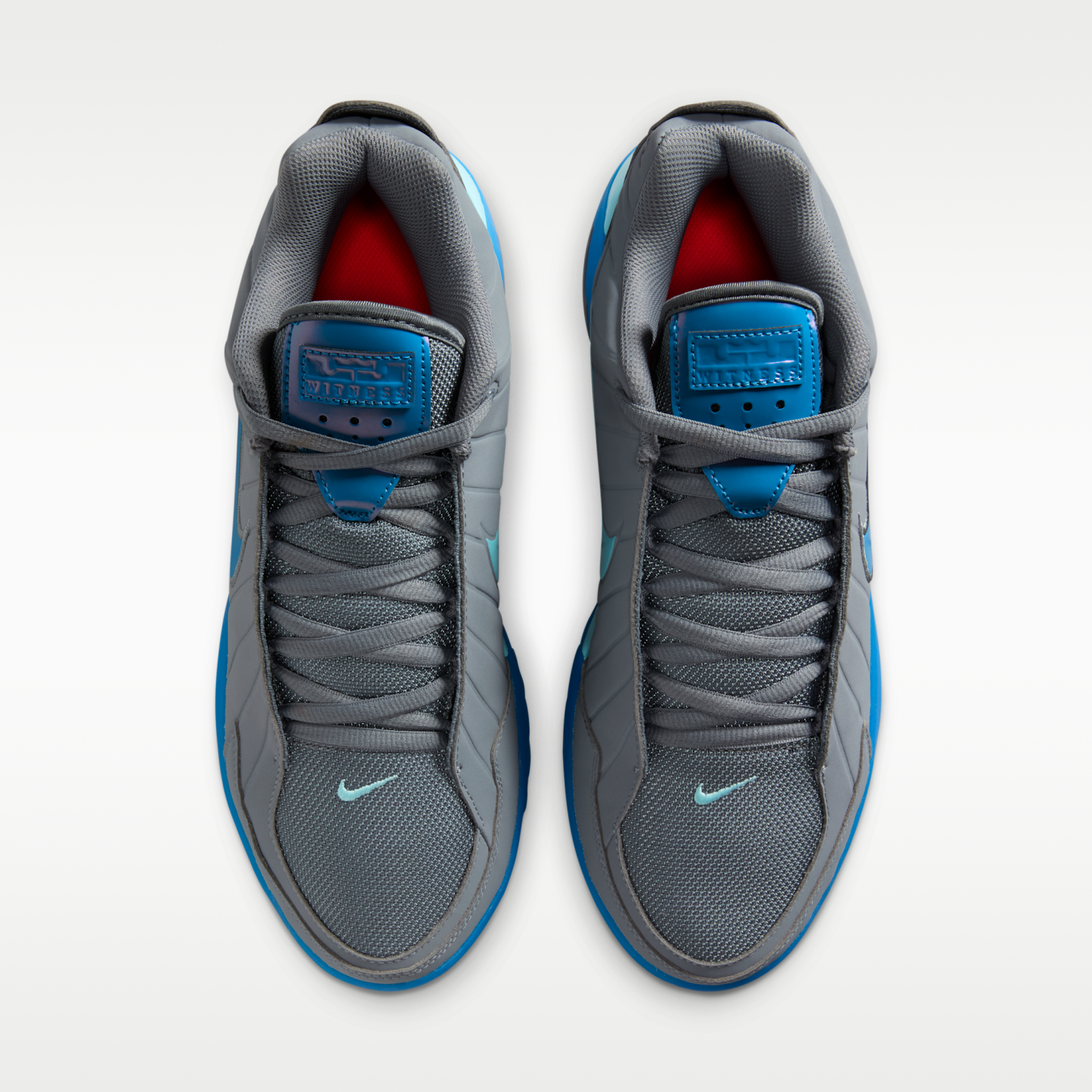 LeBron Witness 9 - Cool Grey/Glacier Ice/Glacier Ice/Aurora Blue - 4