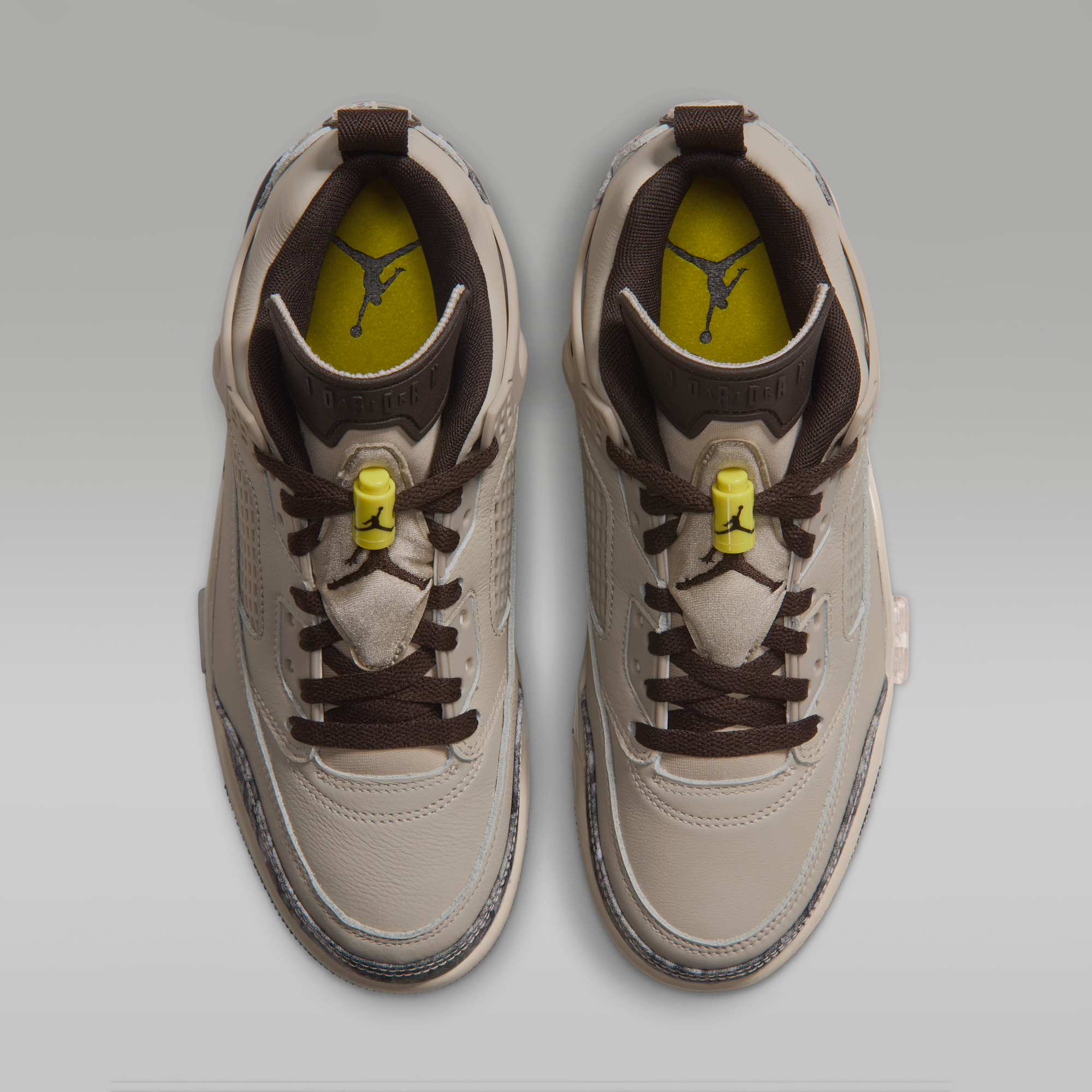Jordan Spizike Low - Cream II/Bright Citron/Velvet Brown - 4