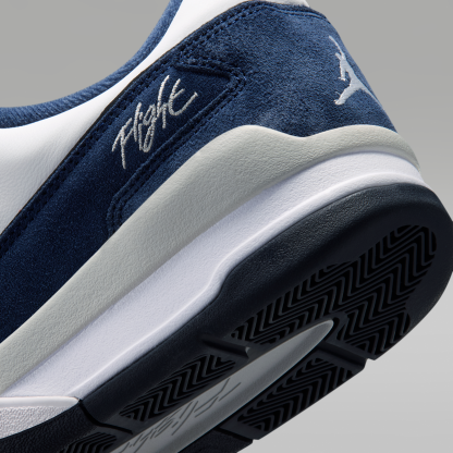 Jordan Flight Court - Λευκό/Light Smoke Grey/Obsidian/College Navy - 8