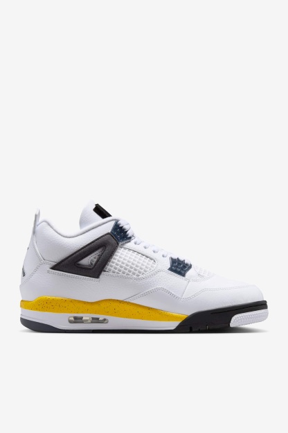 Air Jordan 4 Retro "Tour Yellow" - Λευκό/Dark Blue Grey/Μαύρο/Tour Yellow - 4