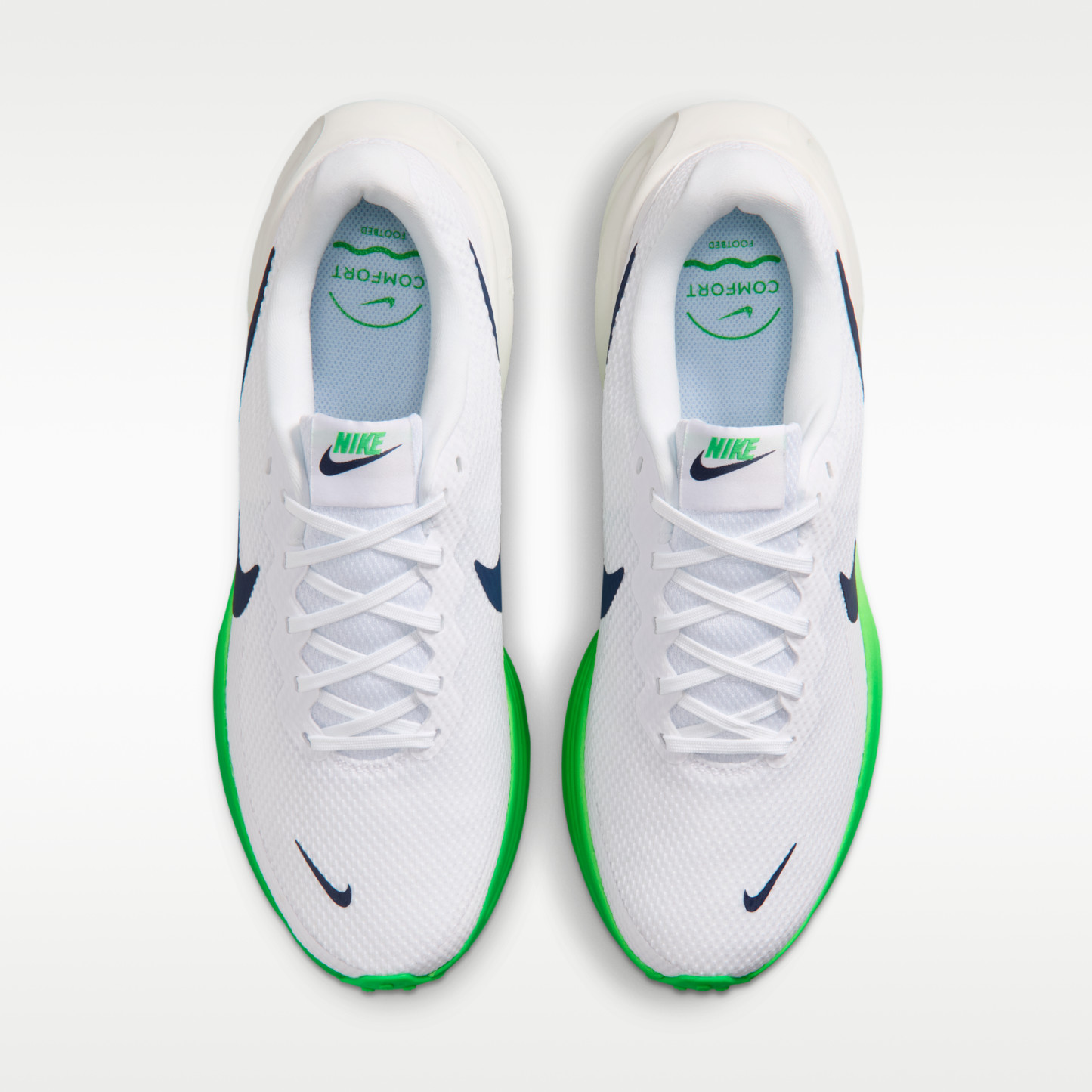 Nike Revolution 8 - Λευκό/Green Spark/Summit White/Midnight Navy - 4
