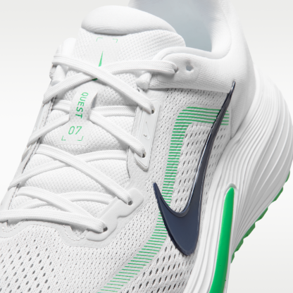 Nike Quest 7 - Λευκό/Green Spark/Midnight Navy - 7