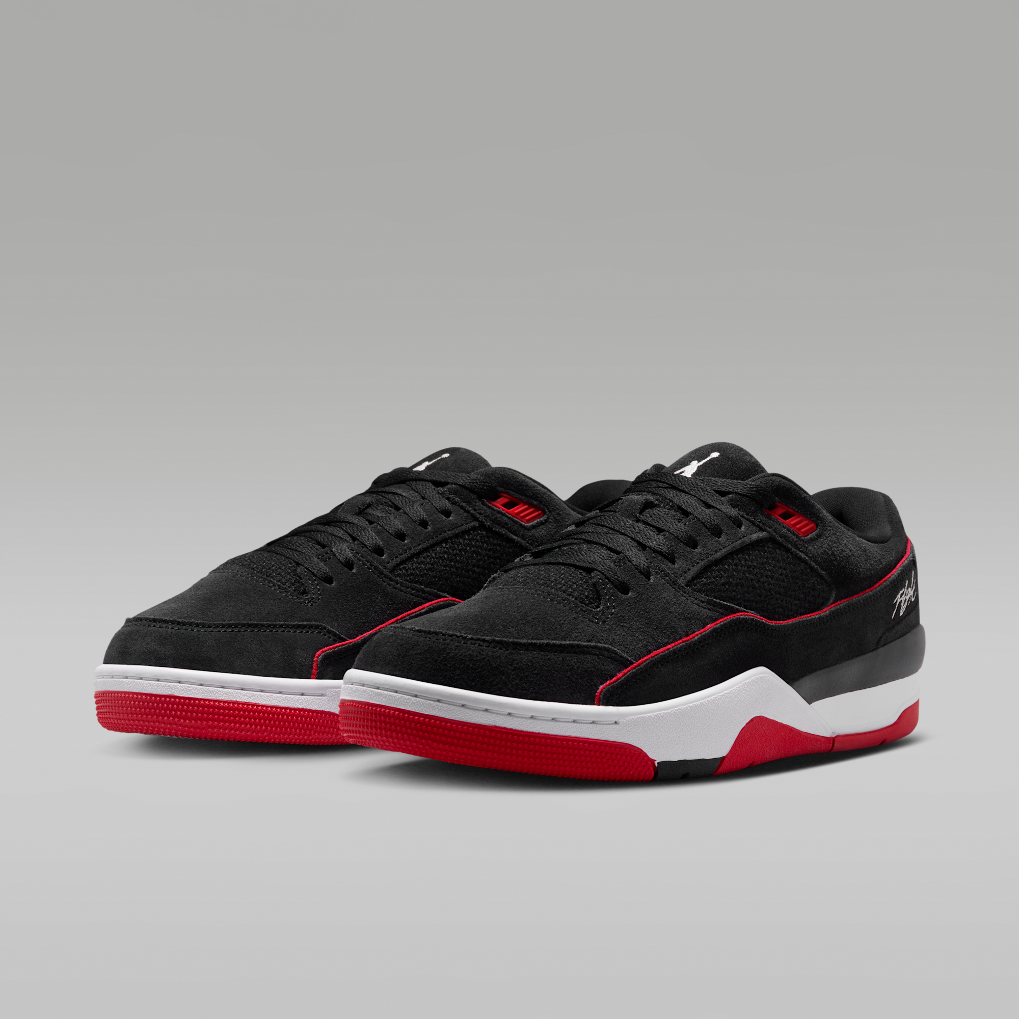 Jordan Flight Court - Μαύρο/University Red/Λευκό - 5