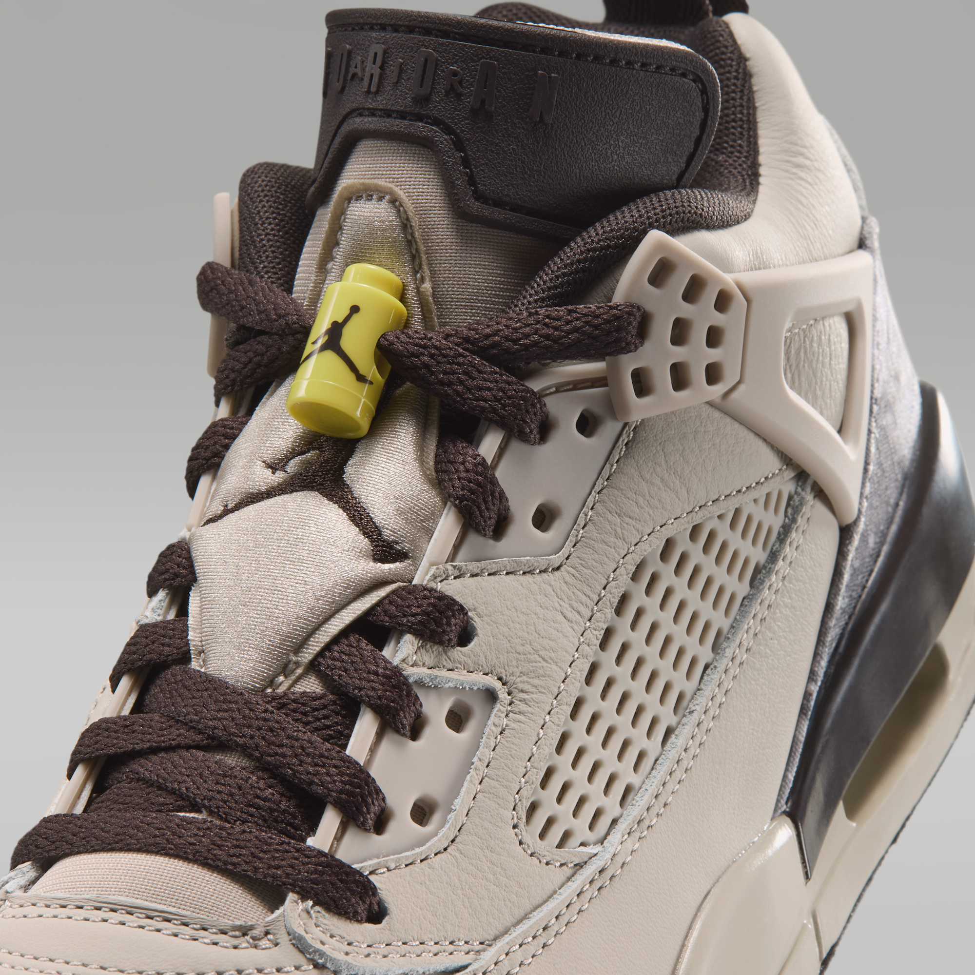 Jordan Spizike Low - Cream II/Bright Citron/Velvet Brown - 7