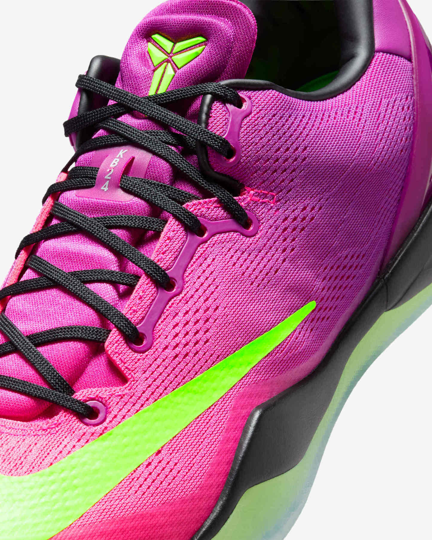 Kobe 8 Protro "Mambacurial" - Red Plum/Pink Flash/Electric Green - 8