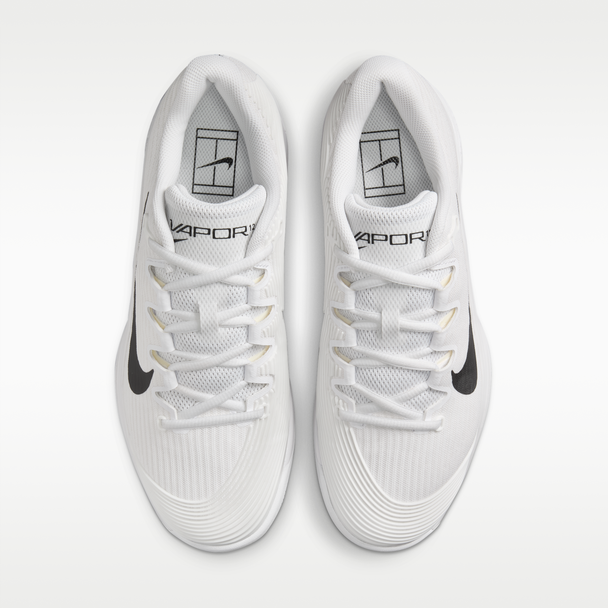 Nike Vapor 12 PRM - Λευκό/Summit White/Μαύρο - 4