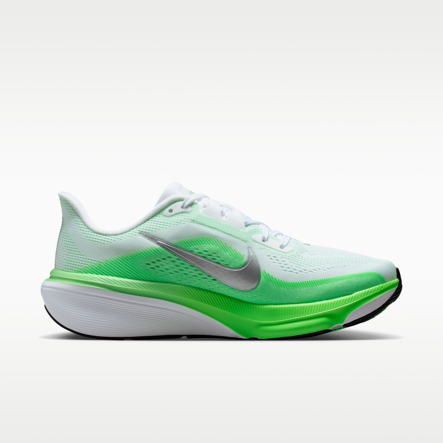 Nike Pegasus 42 - Λευκό/Green Strike/Illusion Green/Metallic Silver - 3