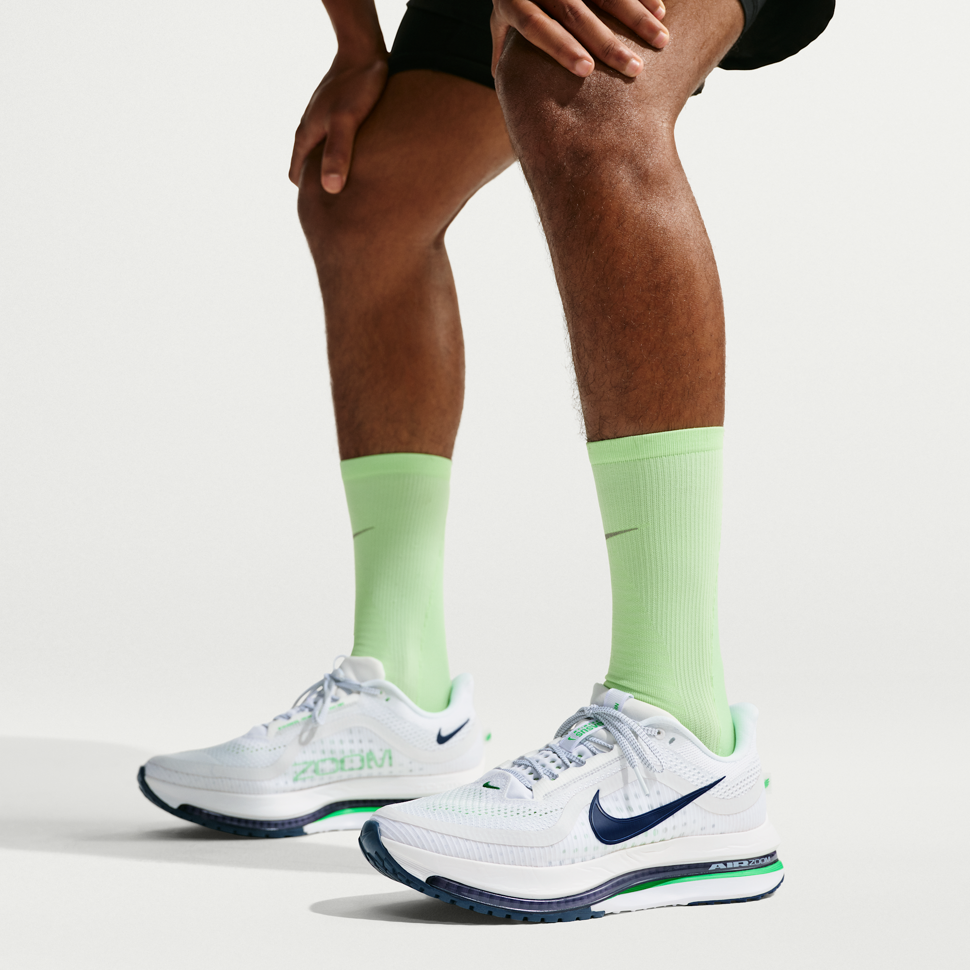 Nike Pegasus Premium - Λευκό/Midnight Navy/Green Spark - 10