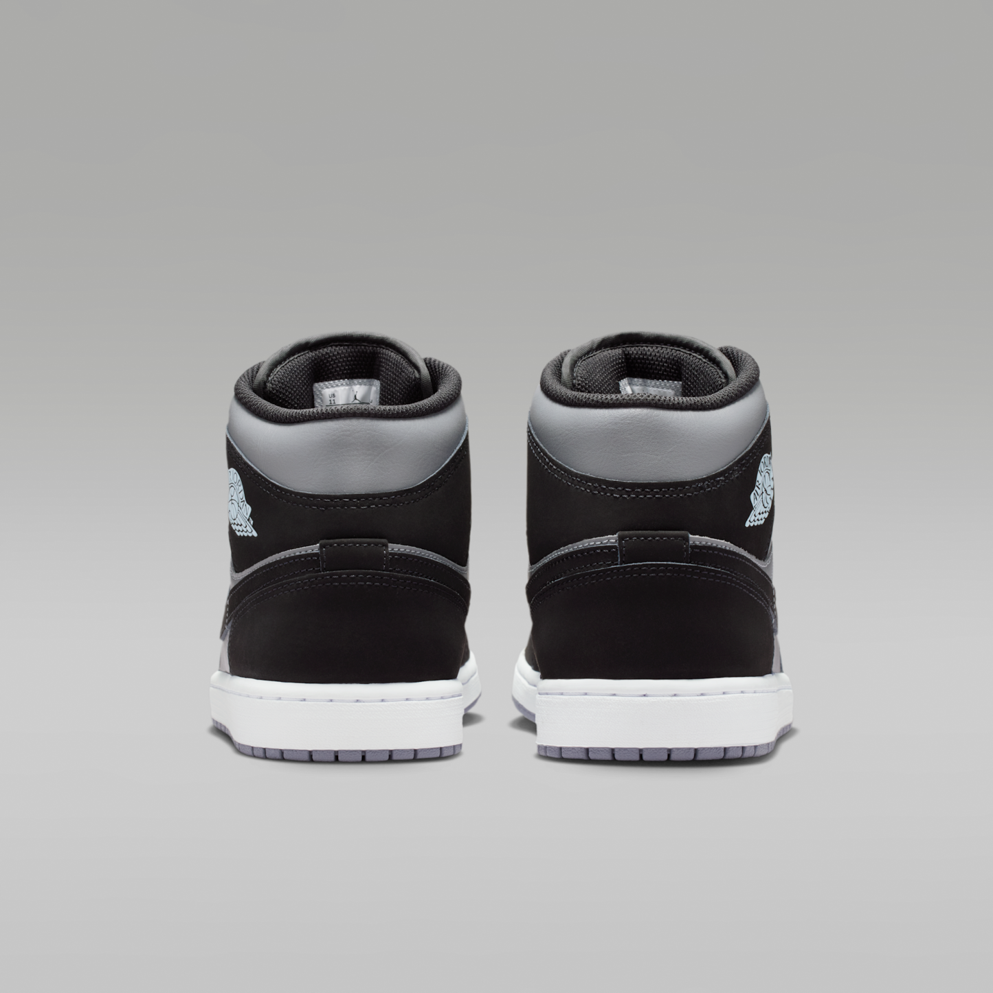 Air Jordan 1 Mid - Μαύρο/Cool Grey/Light Armory Blue/Μαύρο - 6