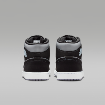 Air Jordan 1 Mid - Μαύρο/Cool Grey/Light Armory Blue/Μαύρο - 6