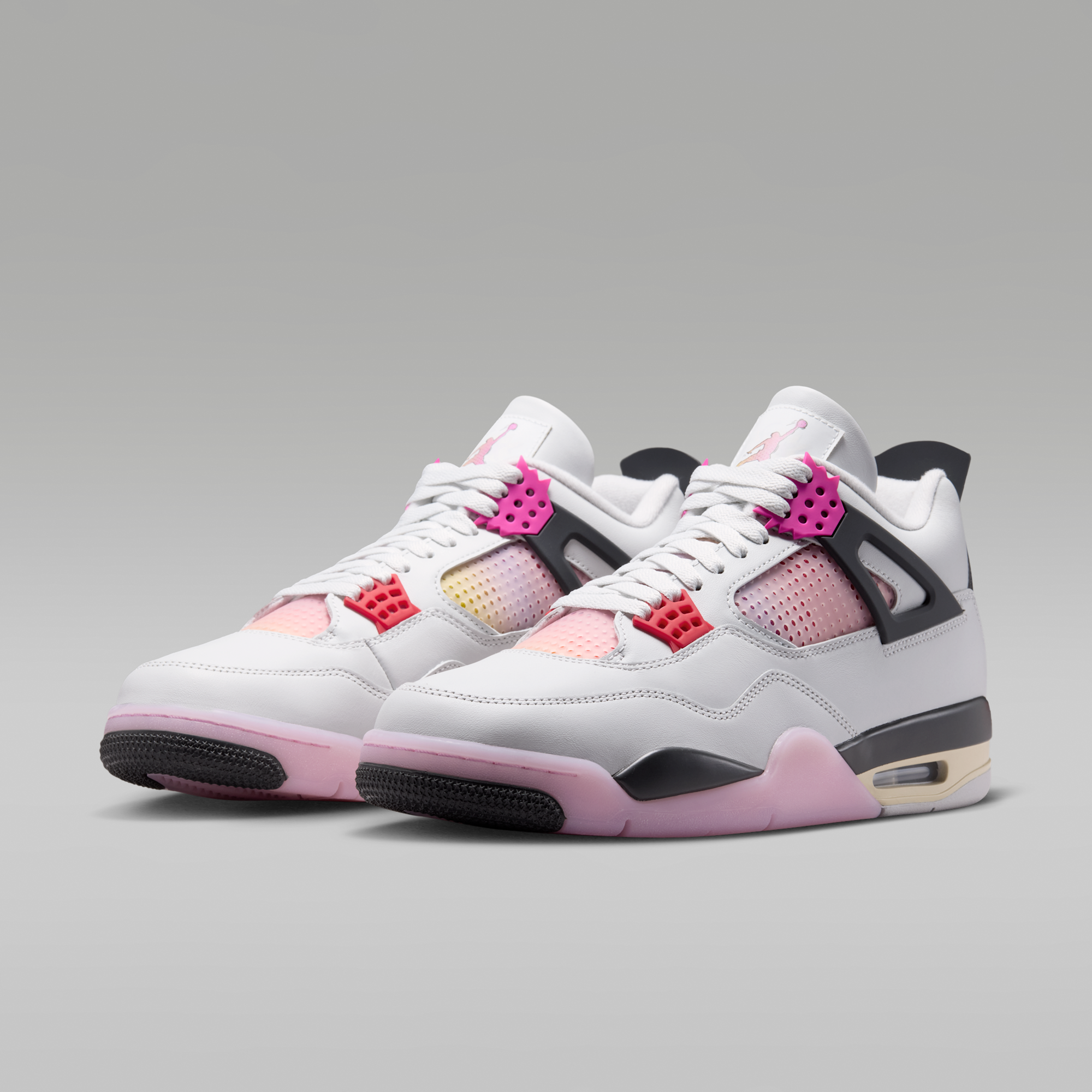 Air Jordan 4 Retro "Comic" - Off White/Anthracite/Fire Pink - 5