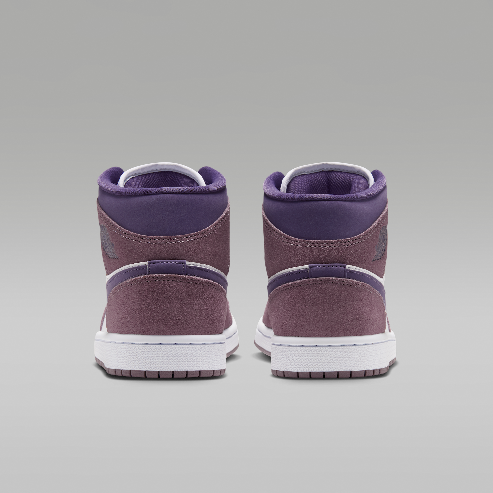 Air Jordan 1 Mid - Purple Smoke/Λευκό/Canyon Purple - 6