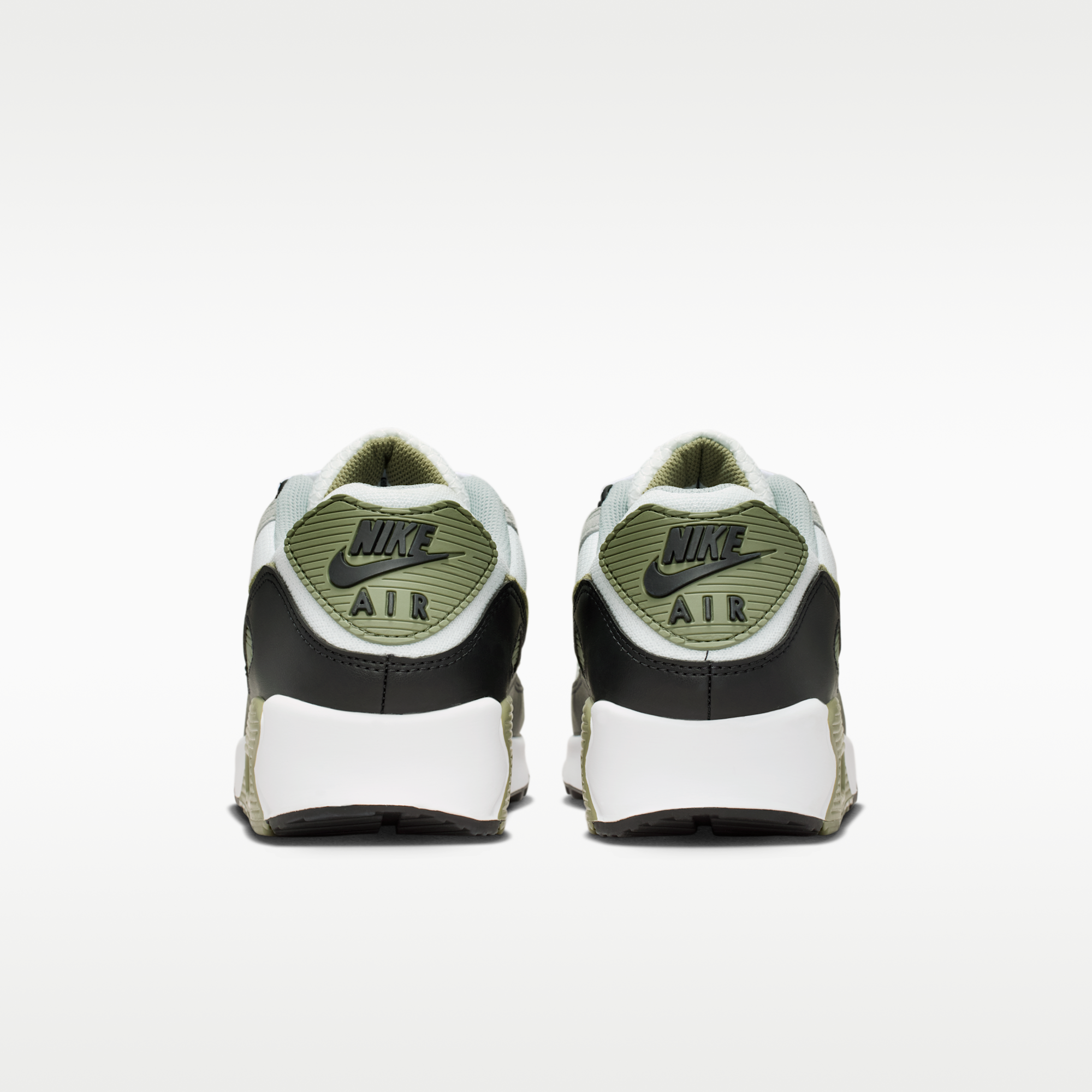 Nike Air Max 90 - Summit White/Light Pumice/Μαύρο/Silver Sage - 6