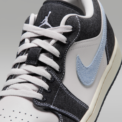 Air Jordan 1 Low SE - Phantom/Coconut Milk/Μαύρο/Light Armory Blue - 7