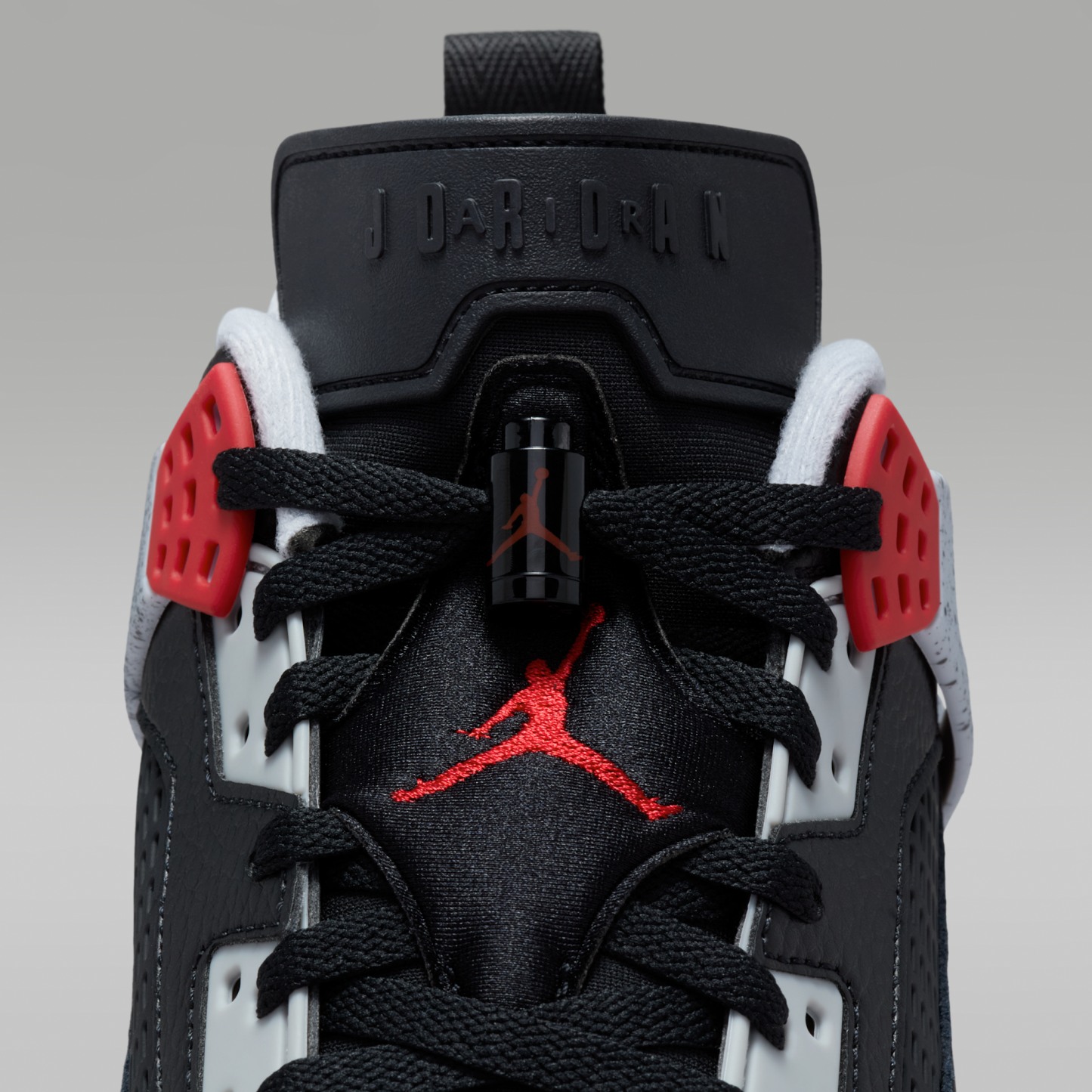 Jordan Spizike Low - Μαύρο/Wolf Grey/Λευκό/Gym Red - 9