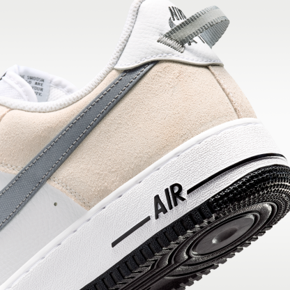 Nike Air Force 1 '07 LV8 - Λευκό/Μαύρο/Cool Grey/Metallic Cool Grey - 8