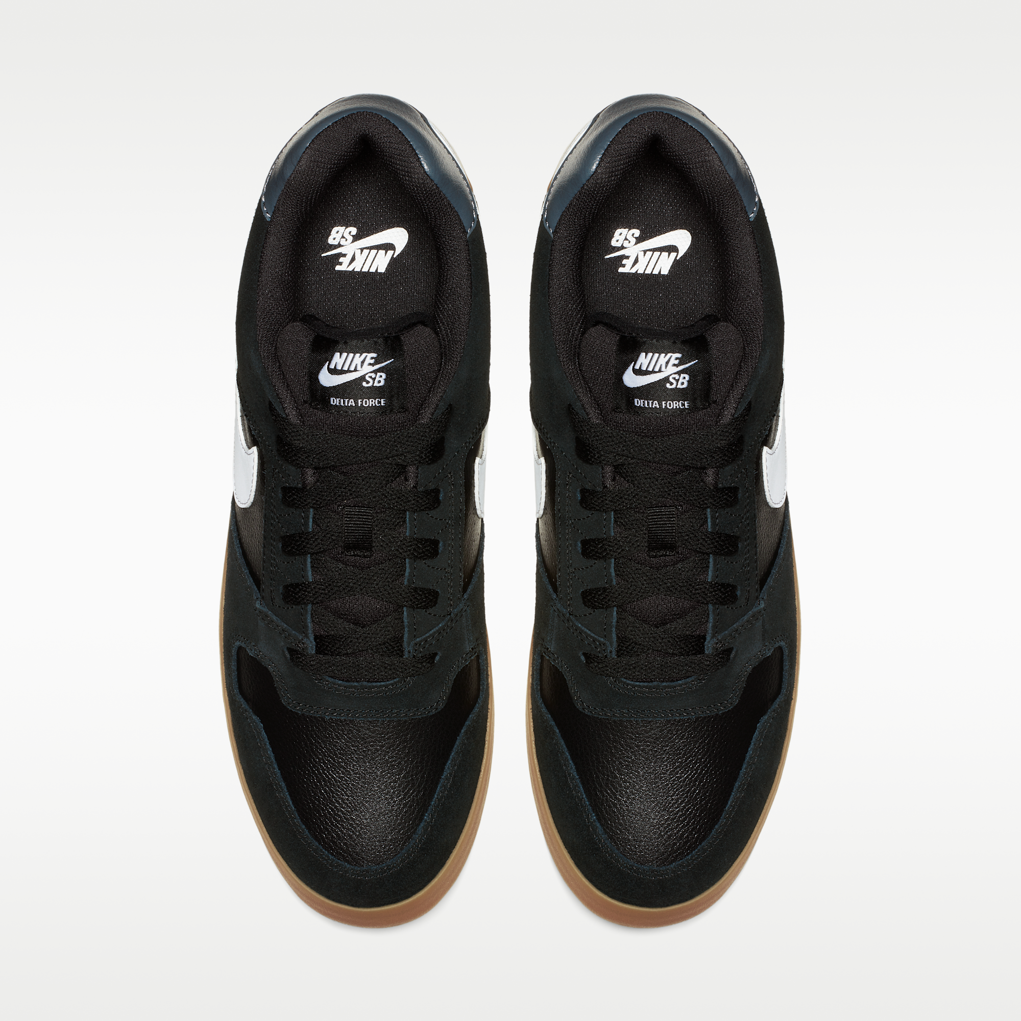 Nike SB Delta Force Vulc - Μαύρο/Gum Light Brown/Dark Grey/Λευκό - 4