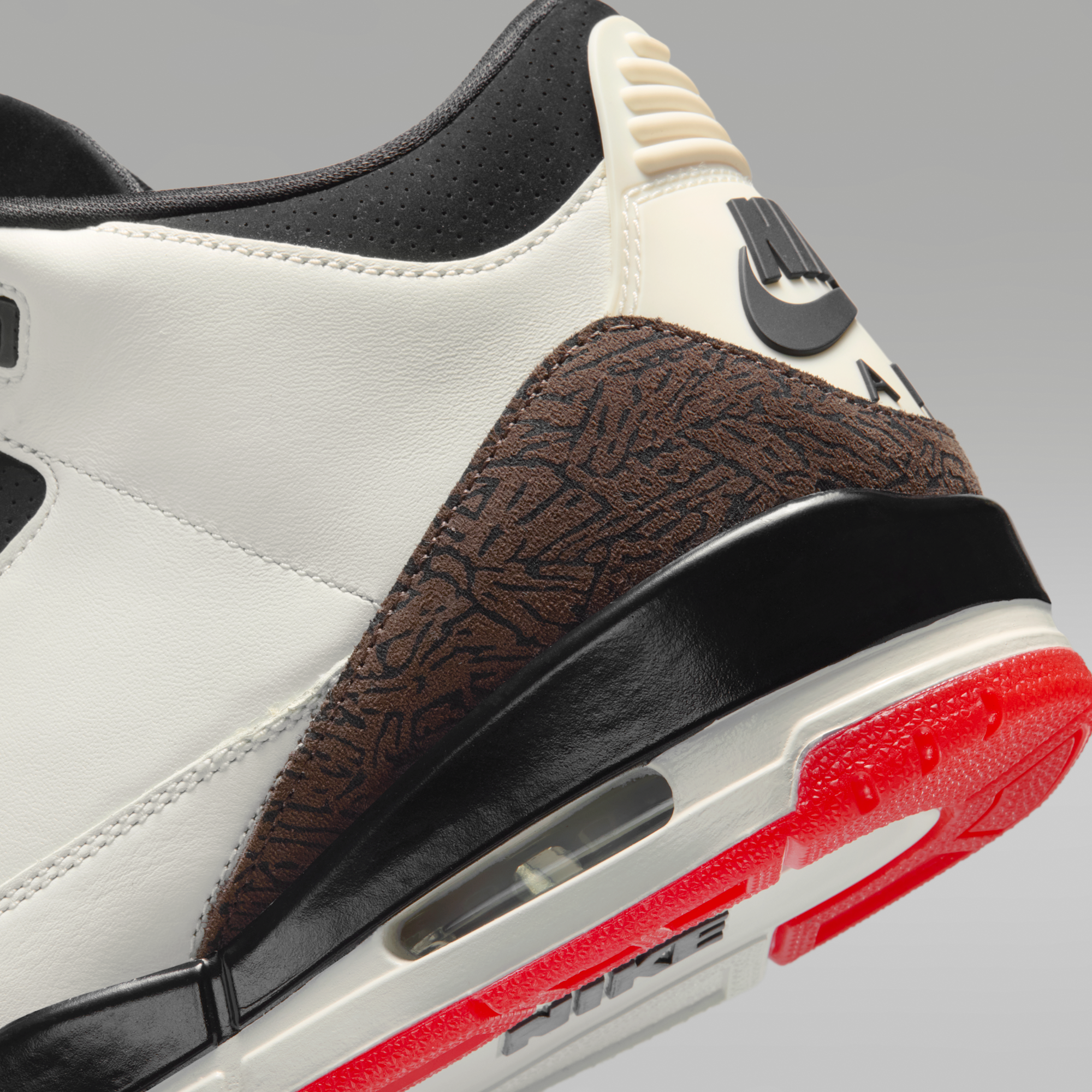 Air Jordan 3 "World's Best" - Sail/University Red/Pale Ivory/Μαύρο - 8