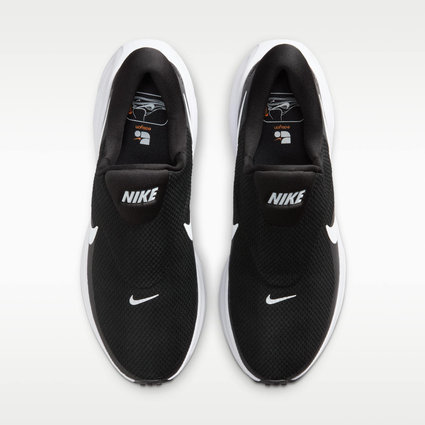 Nike Revolution 8 EasyOn - Μαύρο/Anthracite/Wolf Grey/Λευκό - 4