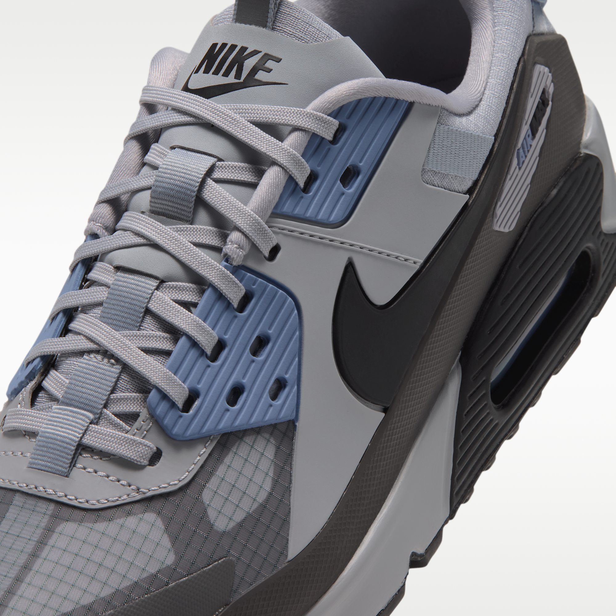 Nike Air Max 90 Drift - Medium Ash/Work Blue/Wolf Grey/Μαύρο - 7