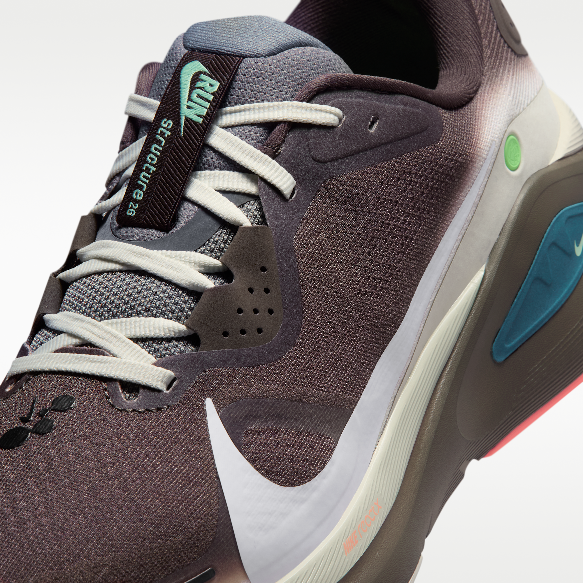 Nike Structure 26 - Baroque Brown/Ironstone/Sea Glass/Λευκό - 7