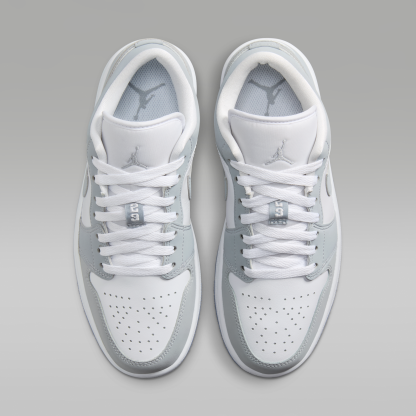 Air Jordan 1 Low - Λευκό/Aluminum/Wolf Grey - 4