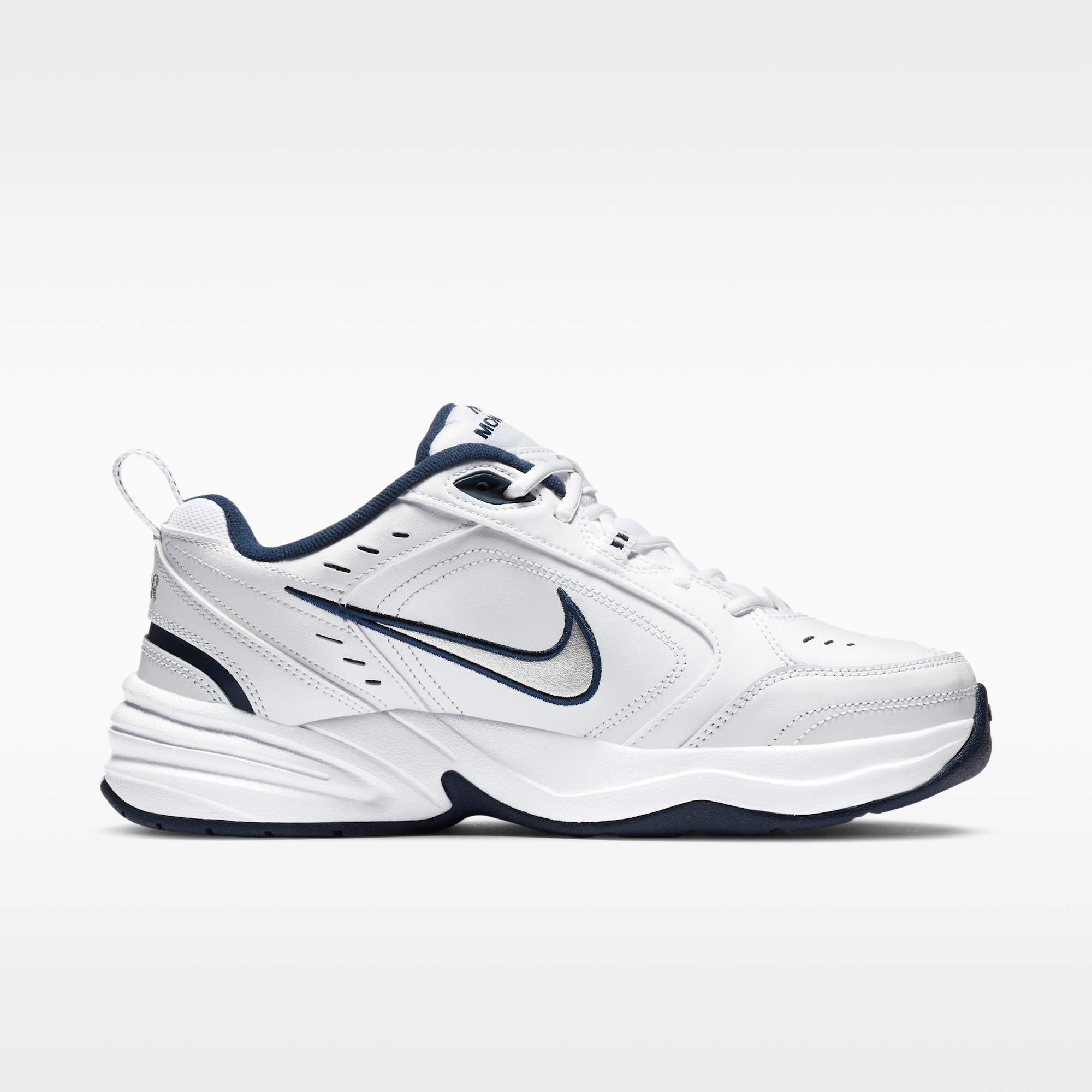 Nike Air Monarch IV - Λευκό/Metallic Silver - 3
