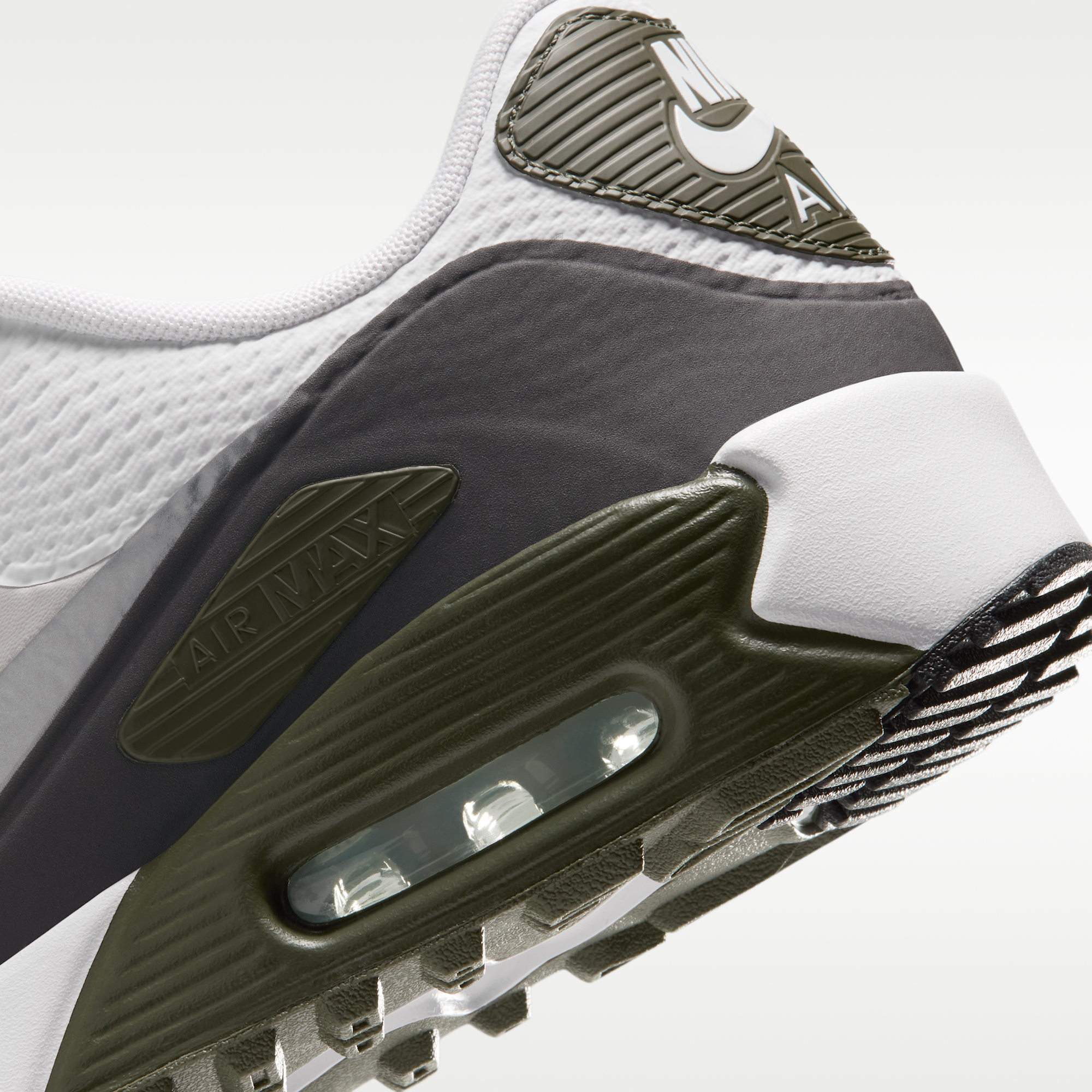 Nike Air Max 90 G - Λευκό/Medium Olive/Vast Grey/Metallic Silver - 8