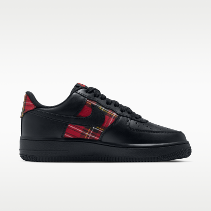 Nike Air Force 1 '07 "Plaid" - Μαύρο/Tough Red/Λευκό/Μαύρο - 3