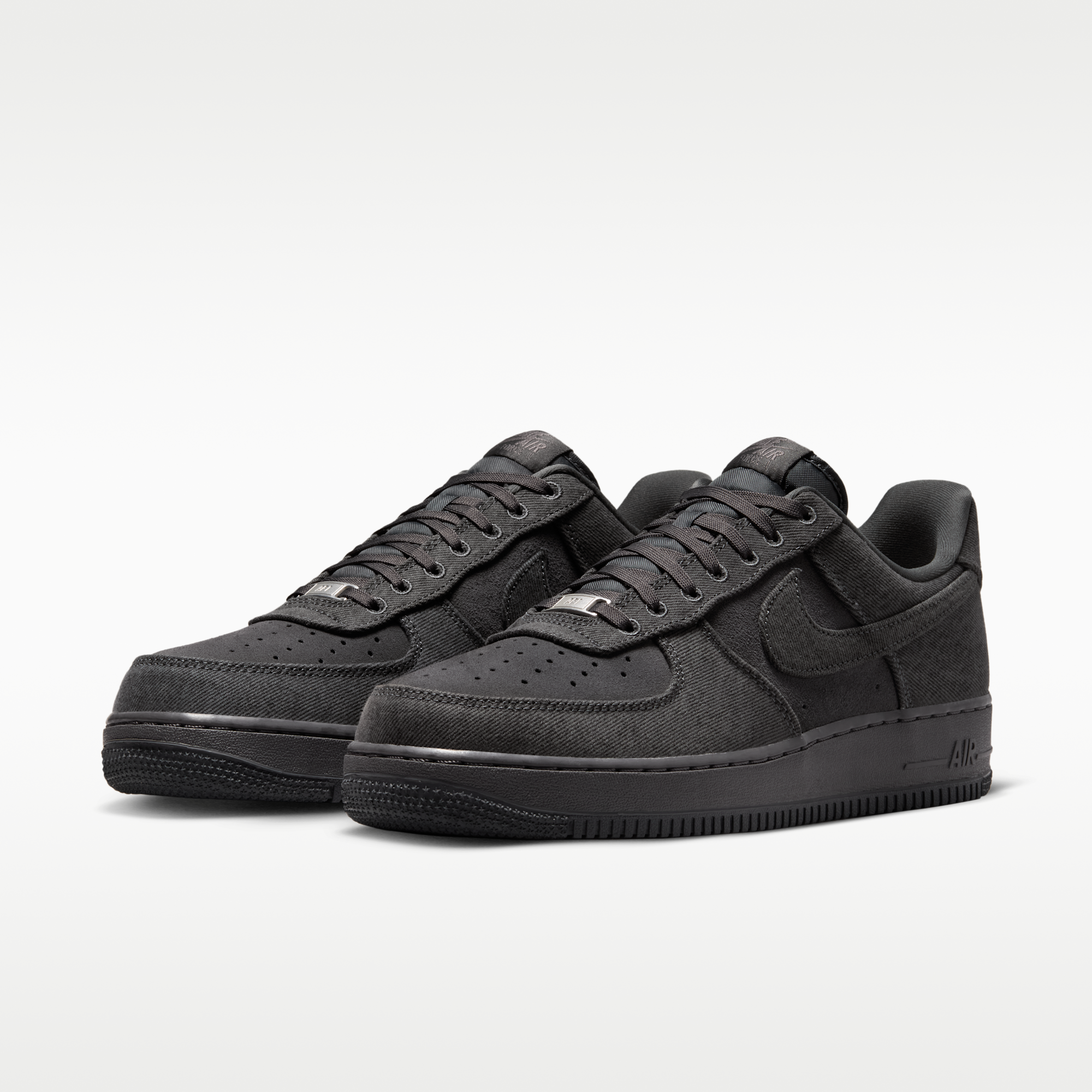 Air Force 1 '07 LV8 "Denim" - Anthracite/Medium Ash/Metallic Silver/Anthracite - 5