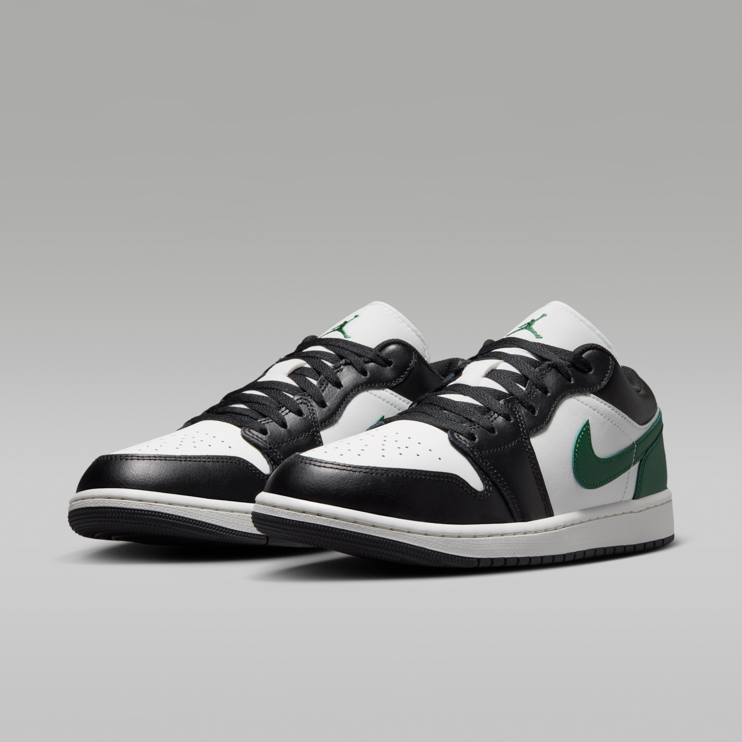 Air Jordan 1 Low - Μαύρο/Gorge Green/Summit White - 5