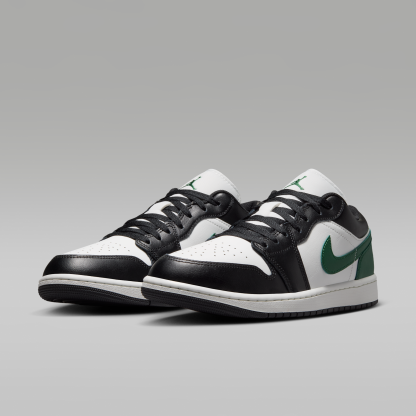 Air Jordan 1 Low - Μαύρο/Gorge Green/Summit White - 5